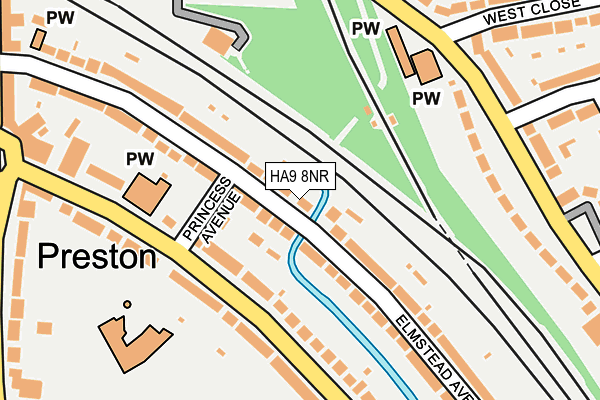 HA9 8NR map - OS OpenMap – Local (Ordnance Survey)