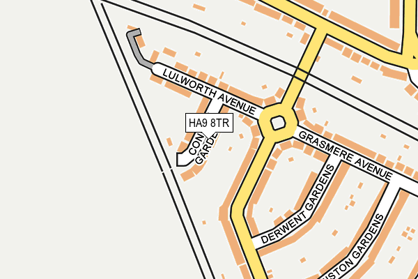 HA9 8TR map - OS OpenMap – Local (Ordnance Survey)