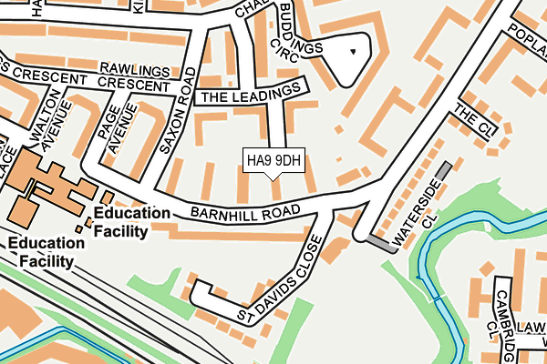HA9 9DH map - OS OpenMap – Local (Ordnance Survey)