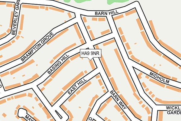 HA9 9NR map - OS OpenMap – Local (Ordnance Survey)