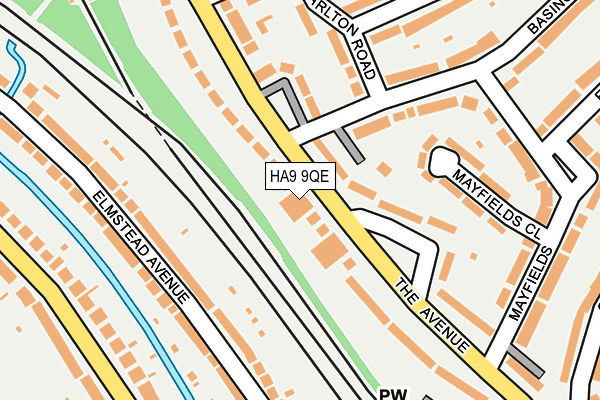 HA9 9QE map - OS OpenMap – Local (Ordnance Survey)