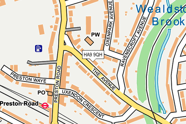 HA9 9QH map - OS OpenMap – Local (Ordnance Survey)