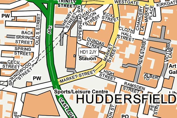 HD1 2JY map - OS OpenMap – Local (Ordnance Survey)