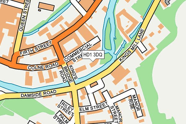 HD1 3DQ map - OS OpenMap – Local (Ordnance Survey)