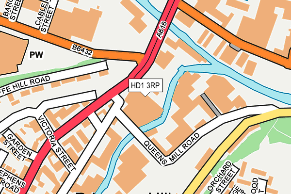 HD1 3RP map - OS OpenMap – Local (Ordnance Survey)