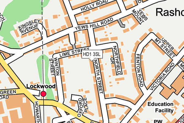 HD1 3SL map - OS OpenMap – Local (Ordnance Survey)