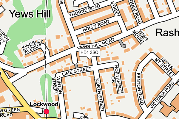 HD1 3SQ map - OS OpenMap – Local (Ordnance Survey)