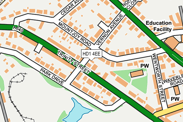 HD1 4EE map - OS OpenMap – Local (Ordnance Survey)