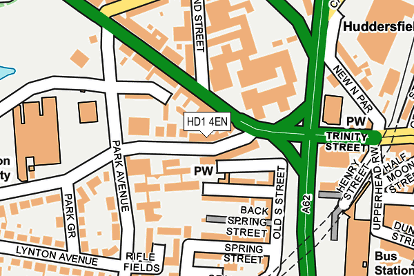 HD1 4EN map - OS OpenMap – Local (Ordnance Survey)