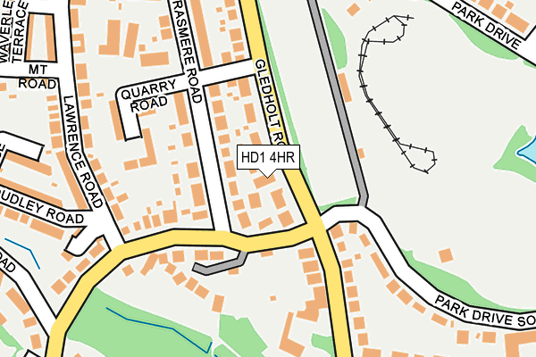 HD1 4HR map - OS OpenMap – Local (Ordnance Survey)