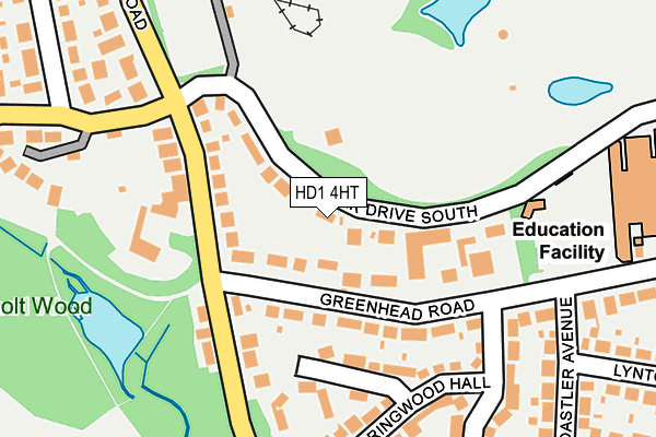 HD1 4HT map - OS OpenMap – Local (Ordnance Survey)