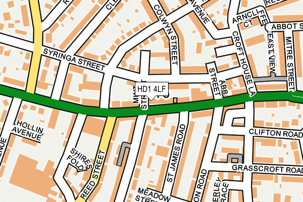 HD1 4LF map - OS OpenMap – Local (Ordnance Survey)