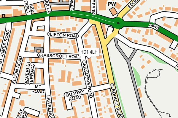 HD1 4LH map - OS OpenMap – Local (Ordnance Survey)