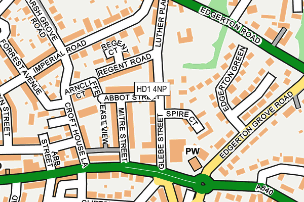 HD1 4NP map - OS OpenMap – Local (Ordnance Survey)