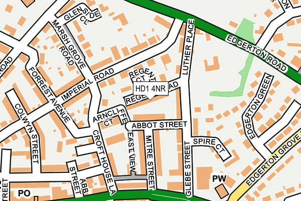 HD1 4NR map - OS OpenMap – Local (Ordnance Survey)