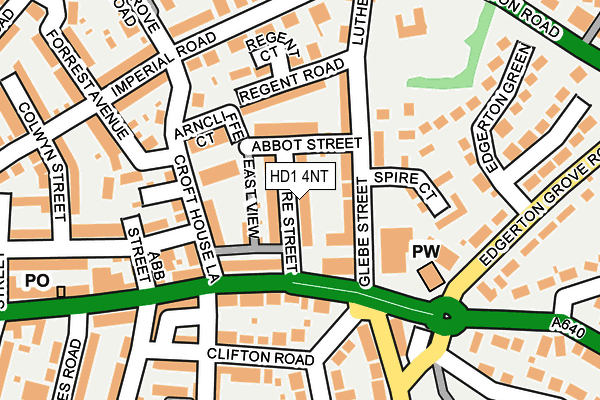 HD1 4NT map - OS OpenMap – Local (Ordnance Survey)