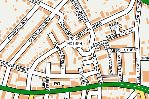 HD1 4PH map - OS OpenMap – Local (Ordnance Survey)