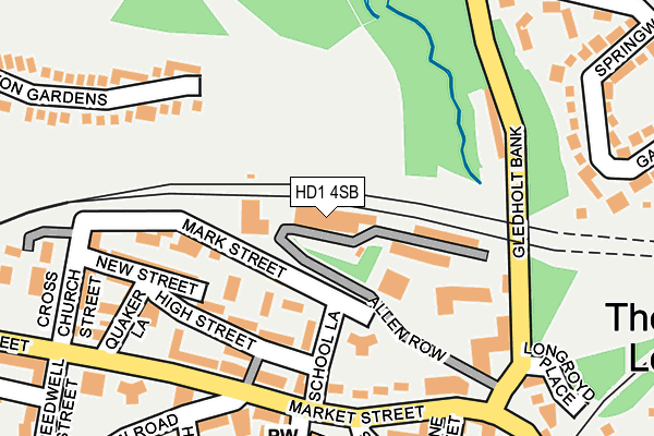 HD1 4SB map - OS OpenMap – Local (Ordnance Survey)