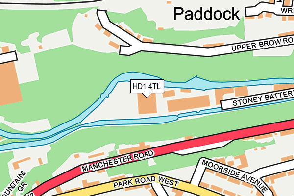 HD1 4TL map - OS OpenMap – Local (Ordnance Survey)