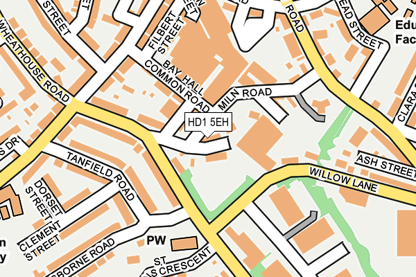 HD1 5EH map - OS OpenMap – Local (Ordnance Survey)