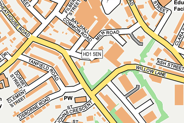 HD1 5EN map - OS OpenMap – Local (Ordnance Survey)