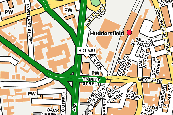 HD1 5JU map - OS OpenMap – Local (Ordnance Survey)