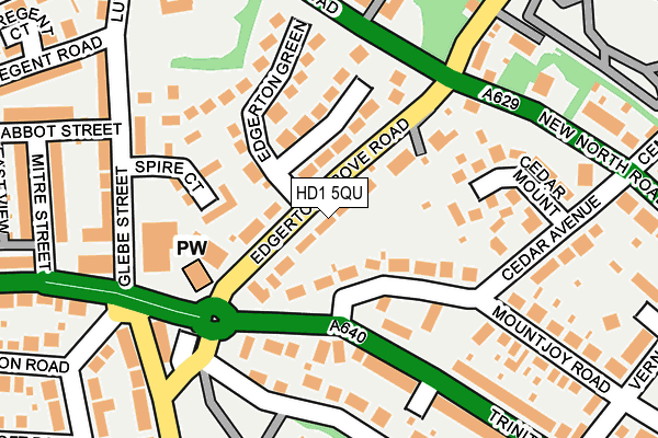 HD1 5QU map - OS OpenMap – Local (Ordnance Survey)