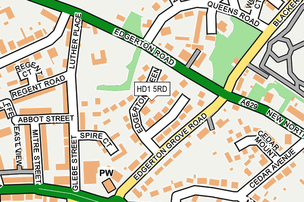 HD1 5RD map - OS OpenMap – Local (Ordnance Survey)