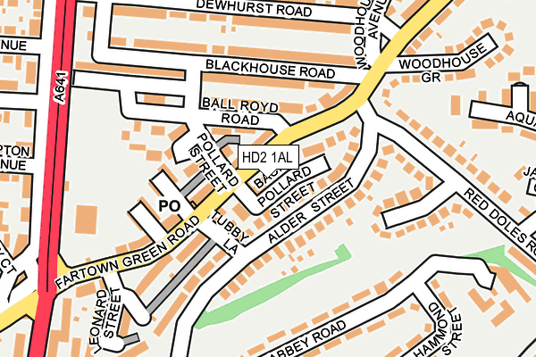 HD2 1AL map - OS OpenMap – Local (Ordnance Survey)