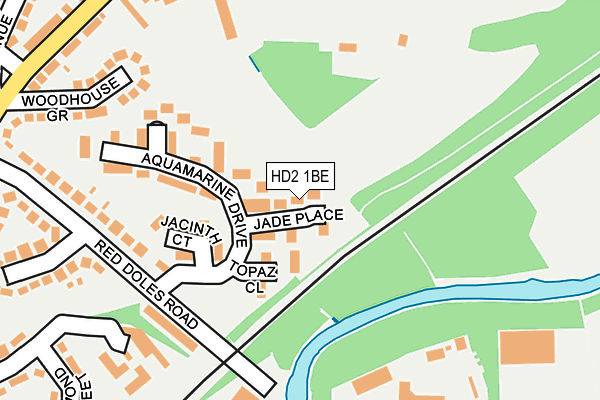 HD2 1BE map - OS OpenMap – Local (Ordnance Survey)
