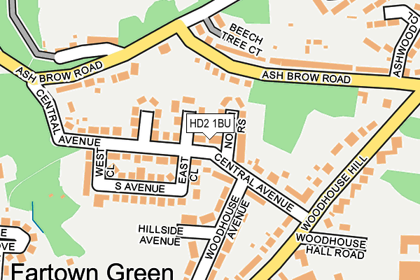 HD2 1BU map - OS OpenMap – Local (Ordnance Survey)