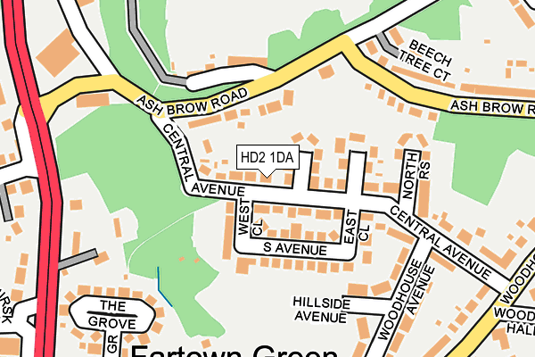 HD2 1DA map - OS OpenMap – Local (Ordnance Survey)