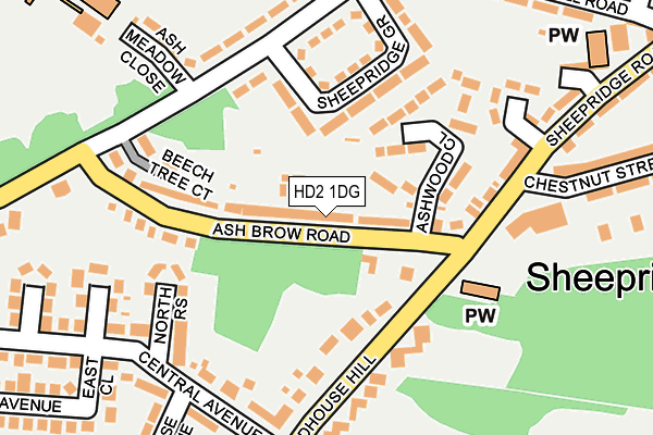 HD2 1DG map - OS OpenMap – Local (Ordnance Survey)