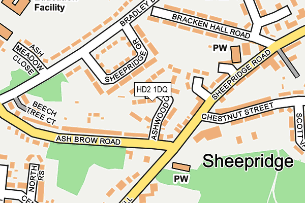 HD2 1DQ map - OS OpenMap – Local (Ordnance Survey)