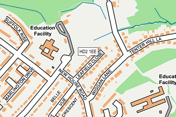 HD2 1EE map - OS OpenMap – Local (Ordnance Survey)