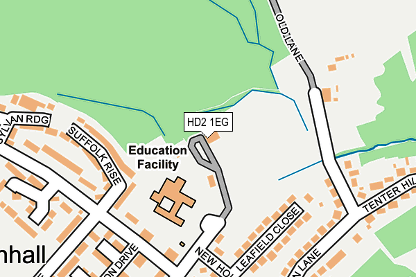 HD2 1EG map - OS OpenMap – Local (Ordnance Survey)