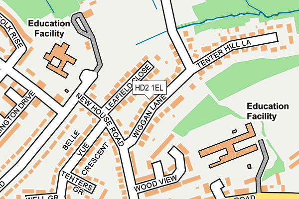 HD2 1EL map - OS OpenMap – Local (Ordnance Survey)