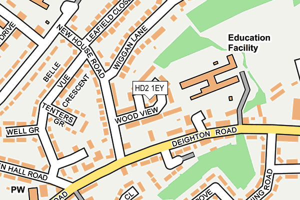 HD2 1EY map - OS OpenMap – Local (Ordnance Survey)