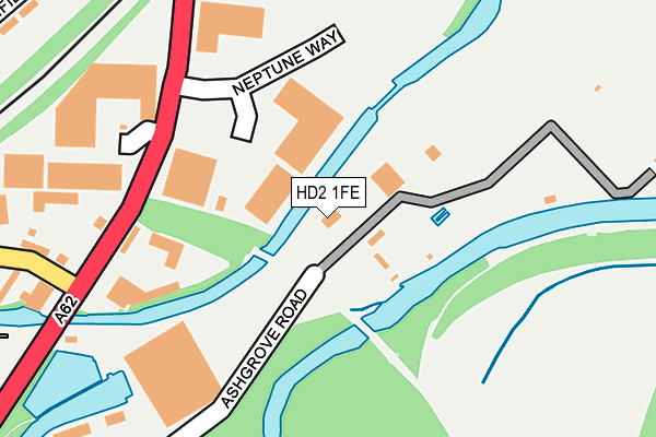 HD2 1FE map - OS OpenMap – Local (Ordnance Survey)