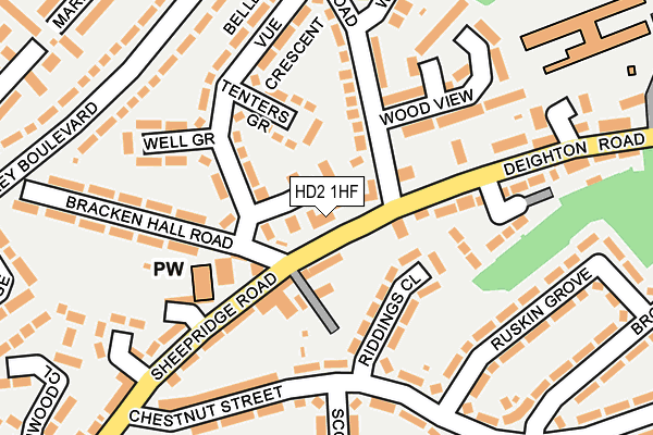 HD2 1HF map - OS OpenMap – Local (Ordnance Survey)