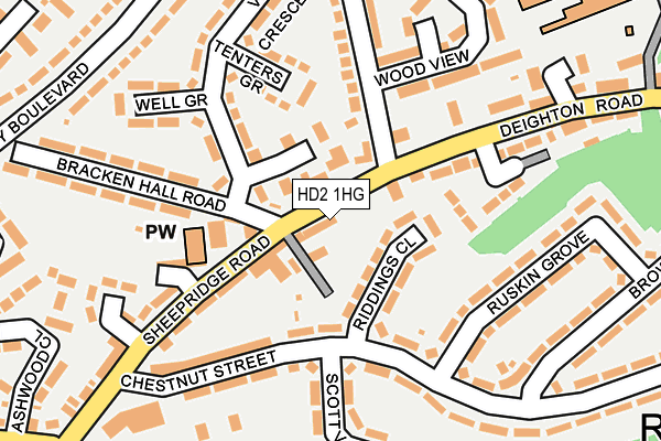HD2 1HG map - OS OpenMap – Local (Ordnance Survey)