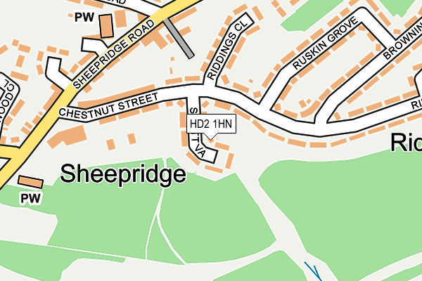 HD2 1HN map - OS OpenMap – Local (Ordnance Survey)