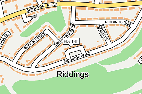 HD2 1HT map - OS OpenMap – Local (Ordnance Survey)