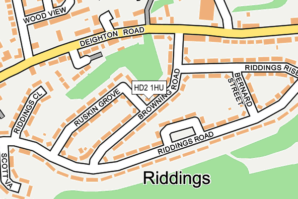 HD2 1HU map - OS OpenMap – Local (Ordnance Survey)