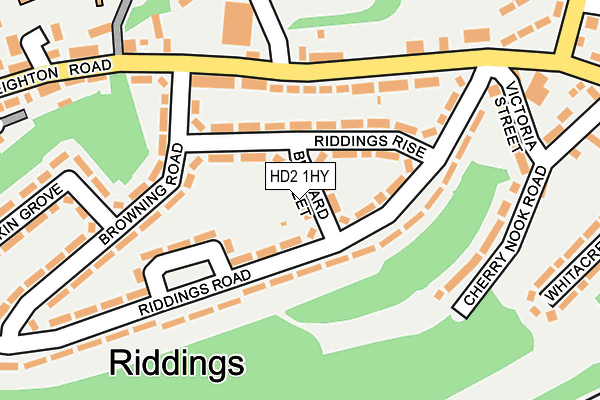 HD2 1HY map - OS OpenMap – Local (Ordnance Survey)