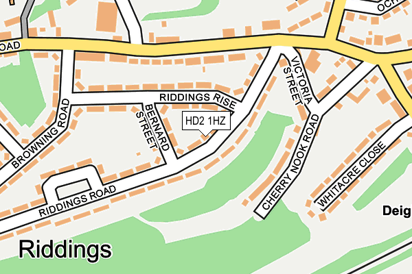 HD2 1HZ map - OS OpenMap – Local (Ordnance Survey)