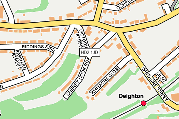 HD2 1JD map - OS OpenMap – Local (Ordnance Survey)