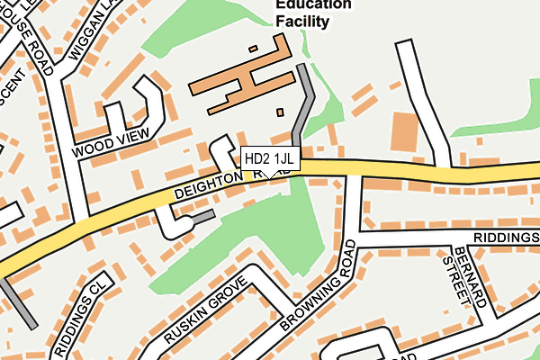 HD2 1JL map - OS OpenMap – Local (Ordnance Survey)