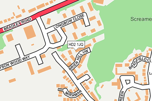 HD2 1JQ map - OS OpenMap – Local (Ordnance Survey)