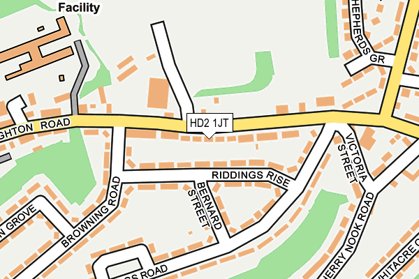 HD2 1JT map - OS OpenMap – Local (Ordnance Survey)